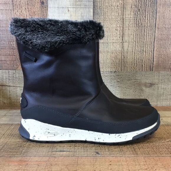 Chaco Black Borealis Mid Winter Bootis Womens 6.5 Hiking‎ Shoes Waterproof - Picture 1 of 14